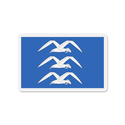 Flag of Haugesund Rogaland Norway - Die-Cut Magnet-3" x 3"-The Sticker Space