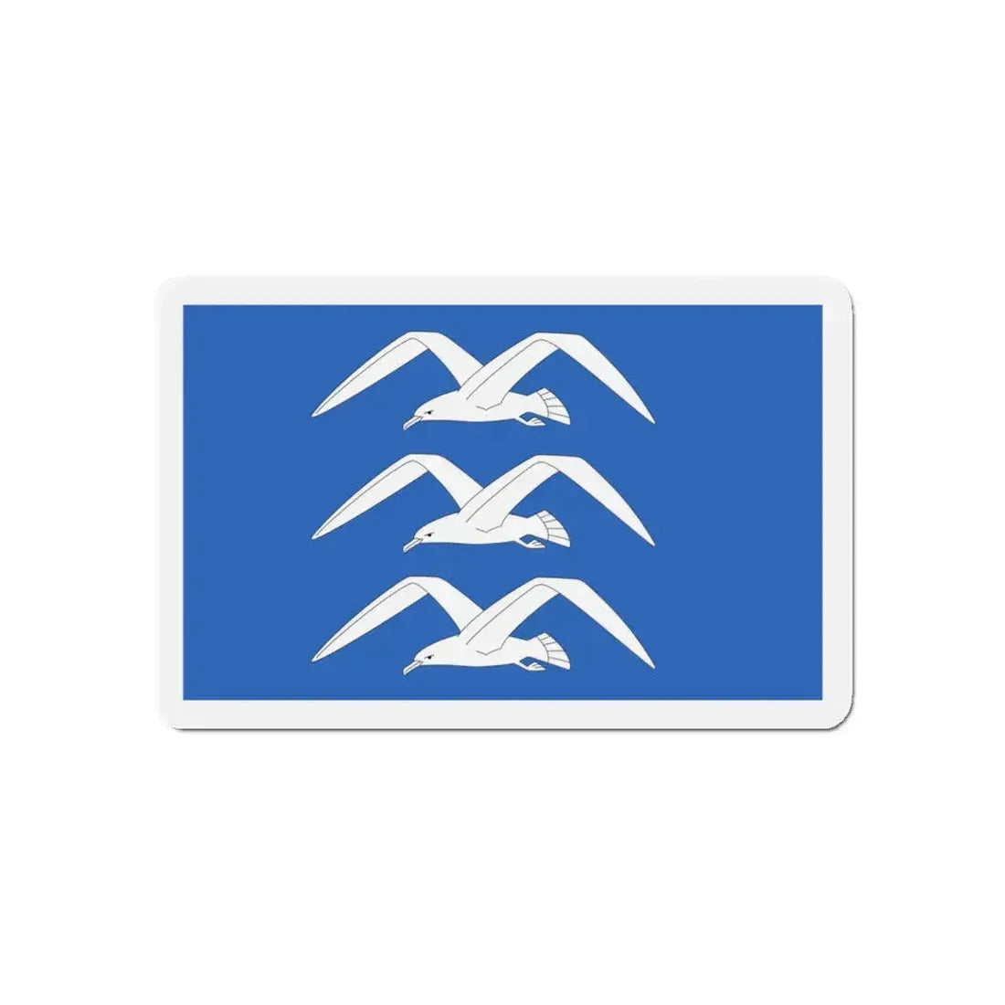 Flag of Haugesund Rogaland Norway - Refrigerator Magnet 5 Inch - The Sticker Space