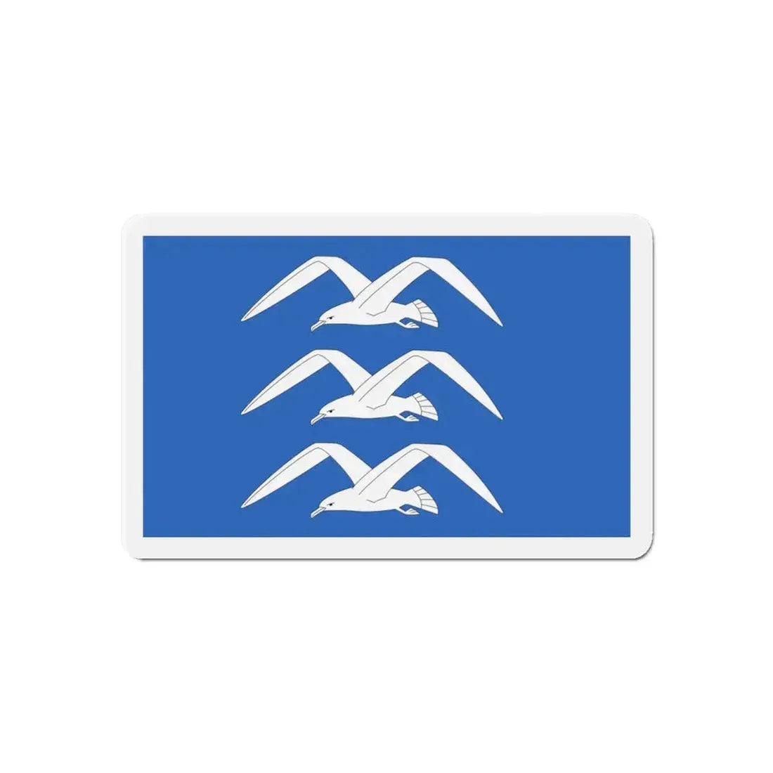 Flag of Haugesund Rogaland Norway - Refrigerator Magnet 6 Inch - The Sticker Space