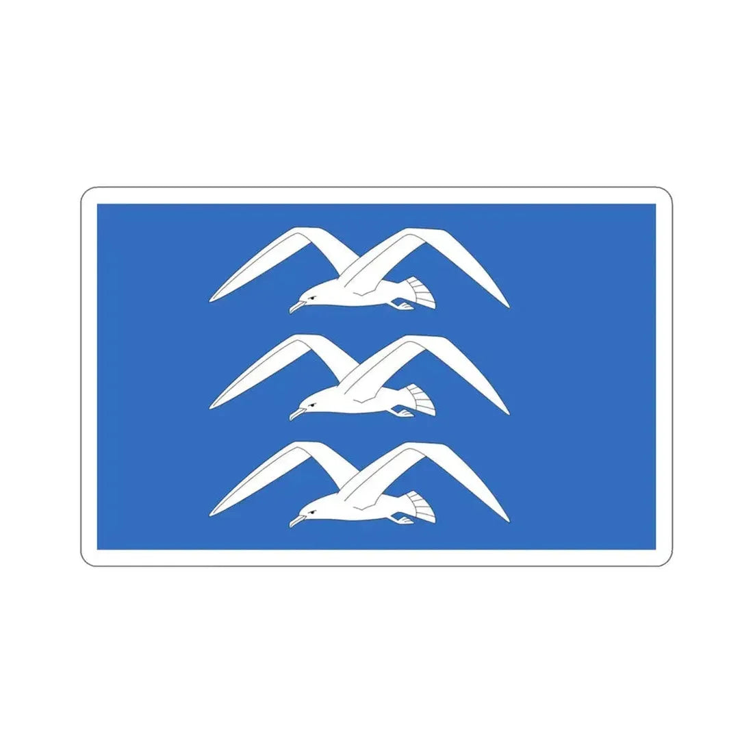 Flag of Haugesund Rogaland Norway STICKER Vinyl Die-Cut Decal 3 Inch - The Sticker Space