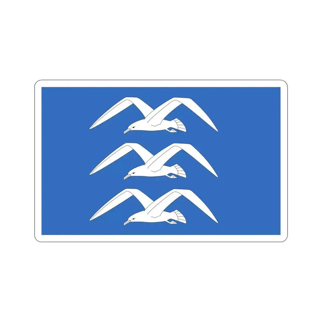 Flag of Haugesund Rogaland Norway STICKER Vinyl Die-Cut Decal 4 Inch - The Sticker Space