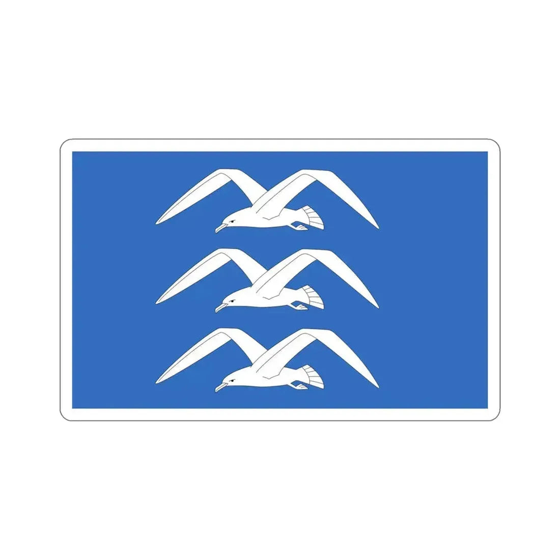 Flag of Haugesund Rogaland Norway STICKER Vinyl Die-Cut Decal 4 Inch - The Sticker Space