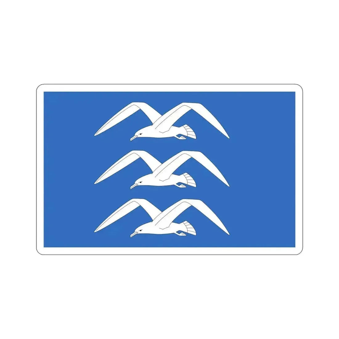 Flag of Haugesund Rogaland Norway STICKER Vinyl Die-Cut Decal 5 Inch - The Sticker Space