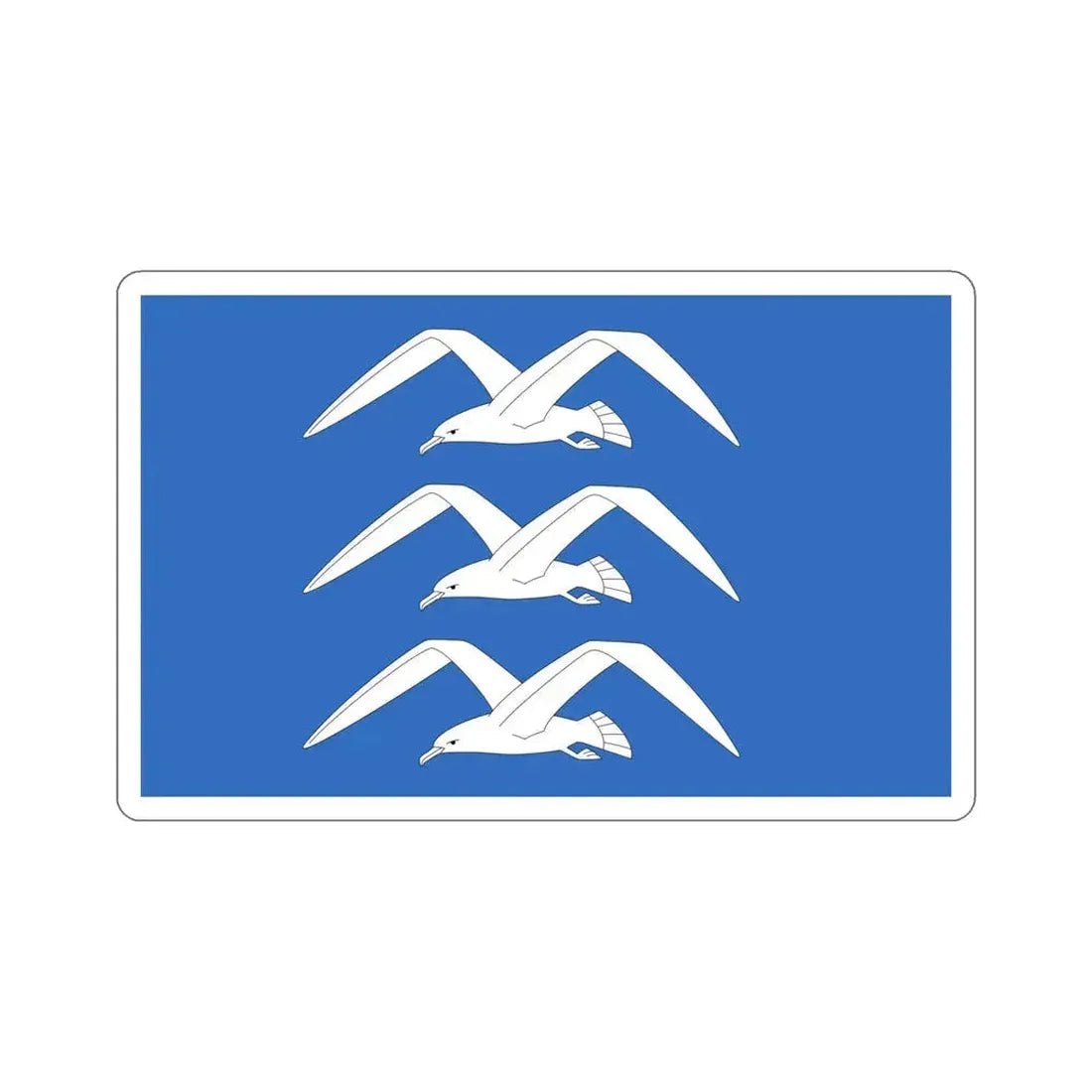 Flag of Haugesund Rogaland Norway STICKER Vinyl Die-Cut Decal 5 Inch - The Sticker Space