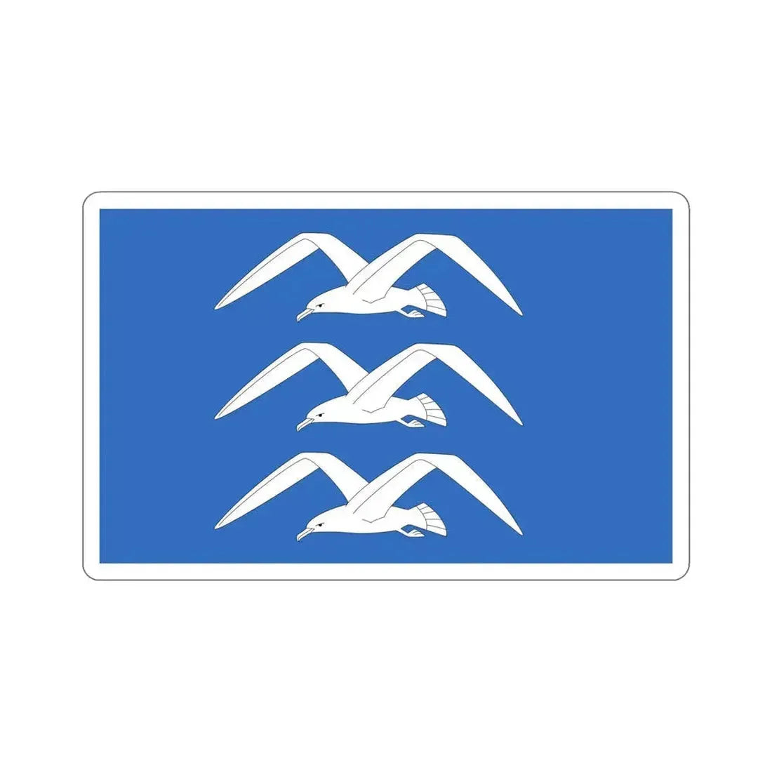 Flag of Haugesund Rogaland Norway STICKER Vinyl Die-Cut Decal 6 Inch - The Sticker Space