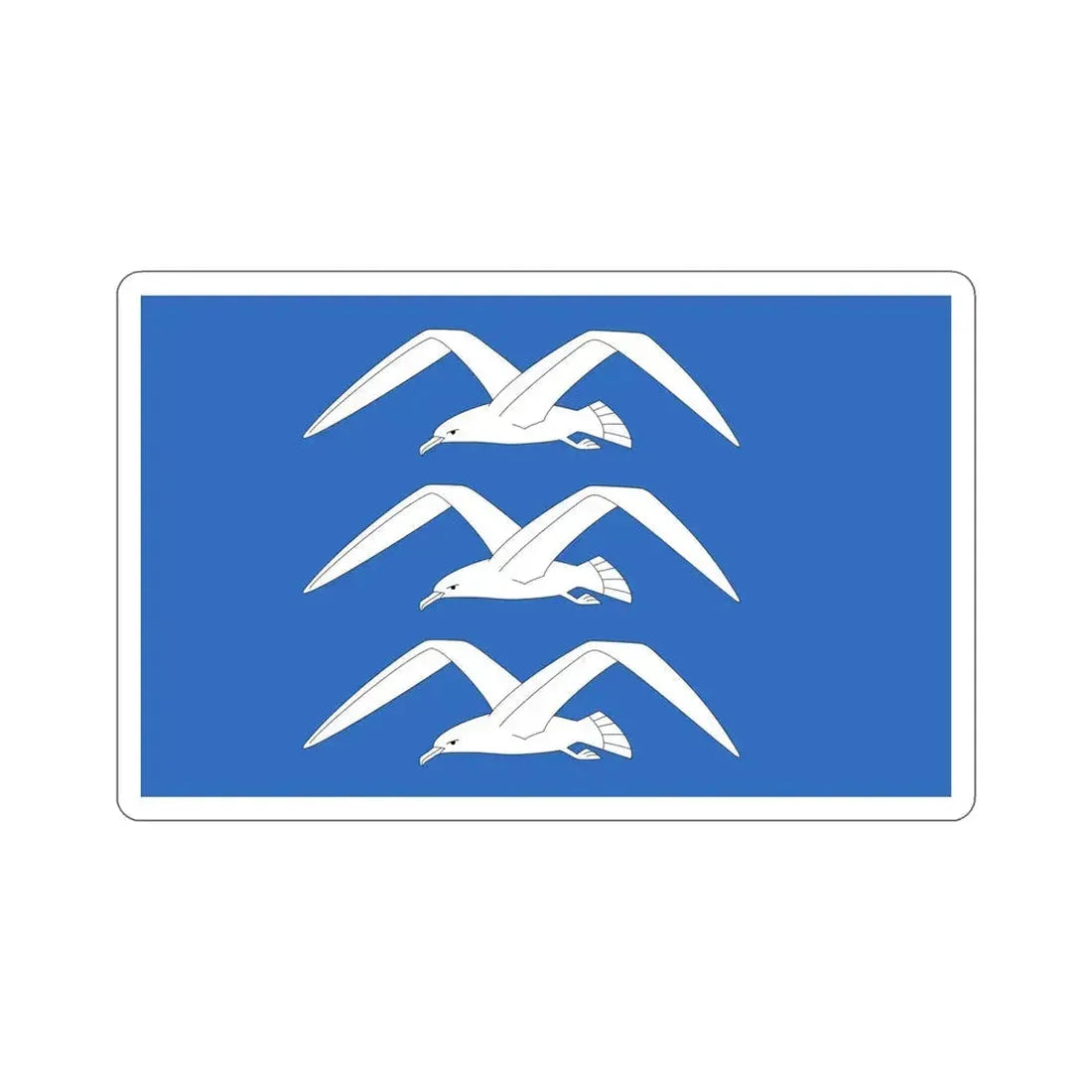 Flag of Haugesund Rogaland Norway STICKER Vinyl Die-Cut Decal 6 Inch - The Sticker Space