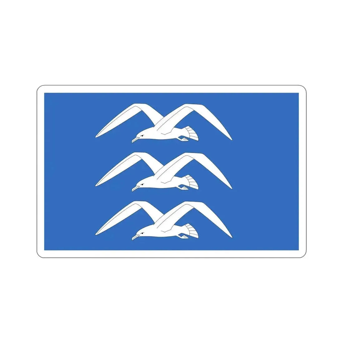 Flag of Haugesund Rogaland Norway STICKER Vinyl Die-Cut Decal - The Sticker Space