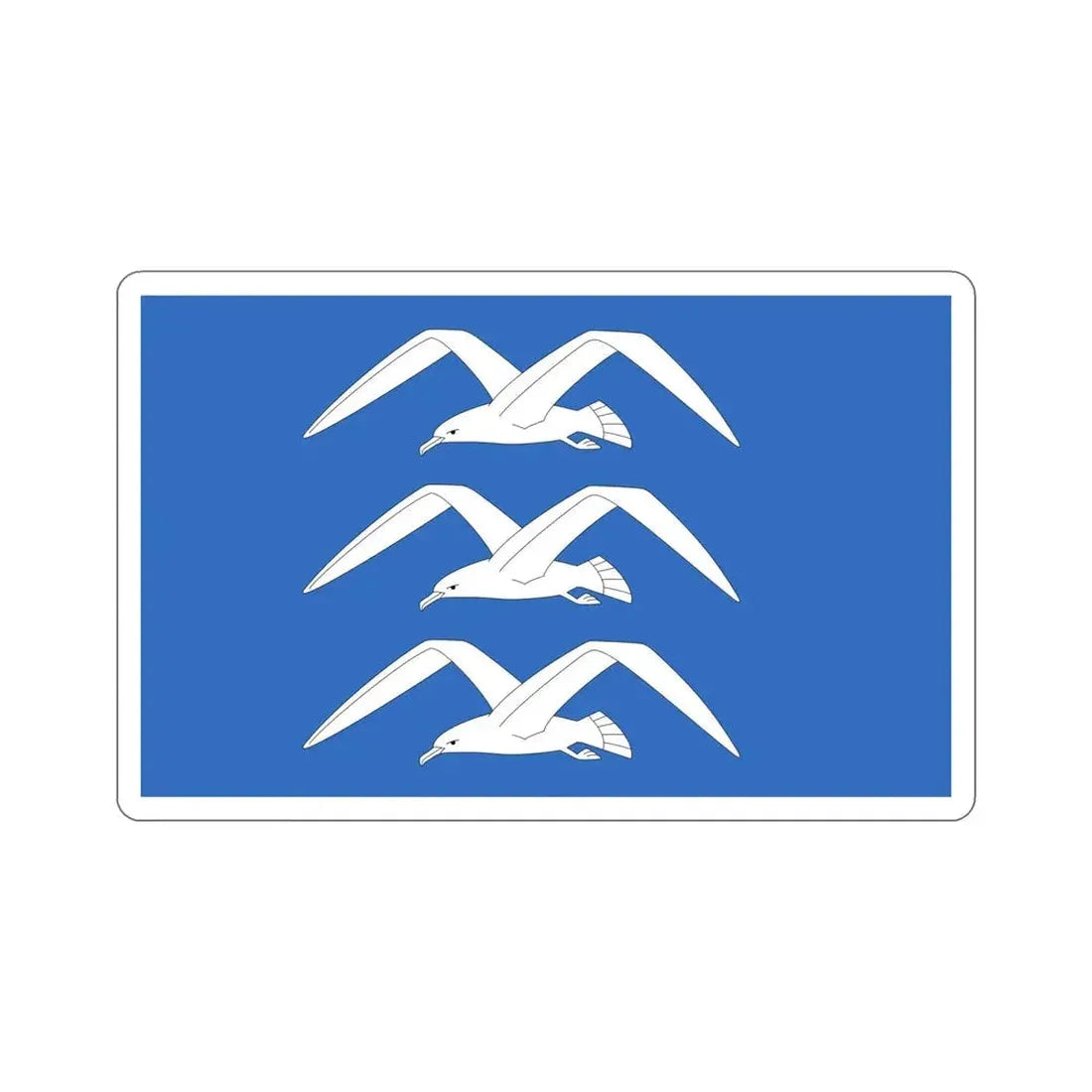 Flag of Haugesund Rogaland Norway STICKER Vinyl Die-Cut Decal - The Sticker Space