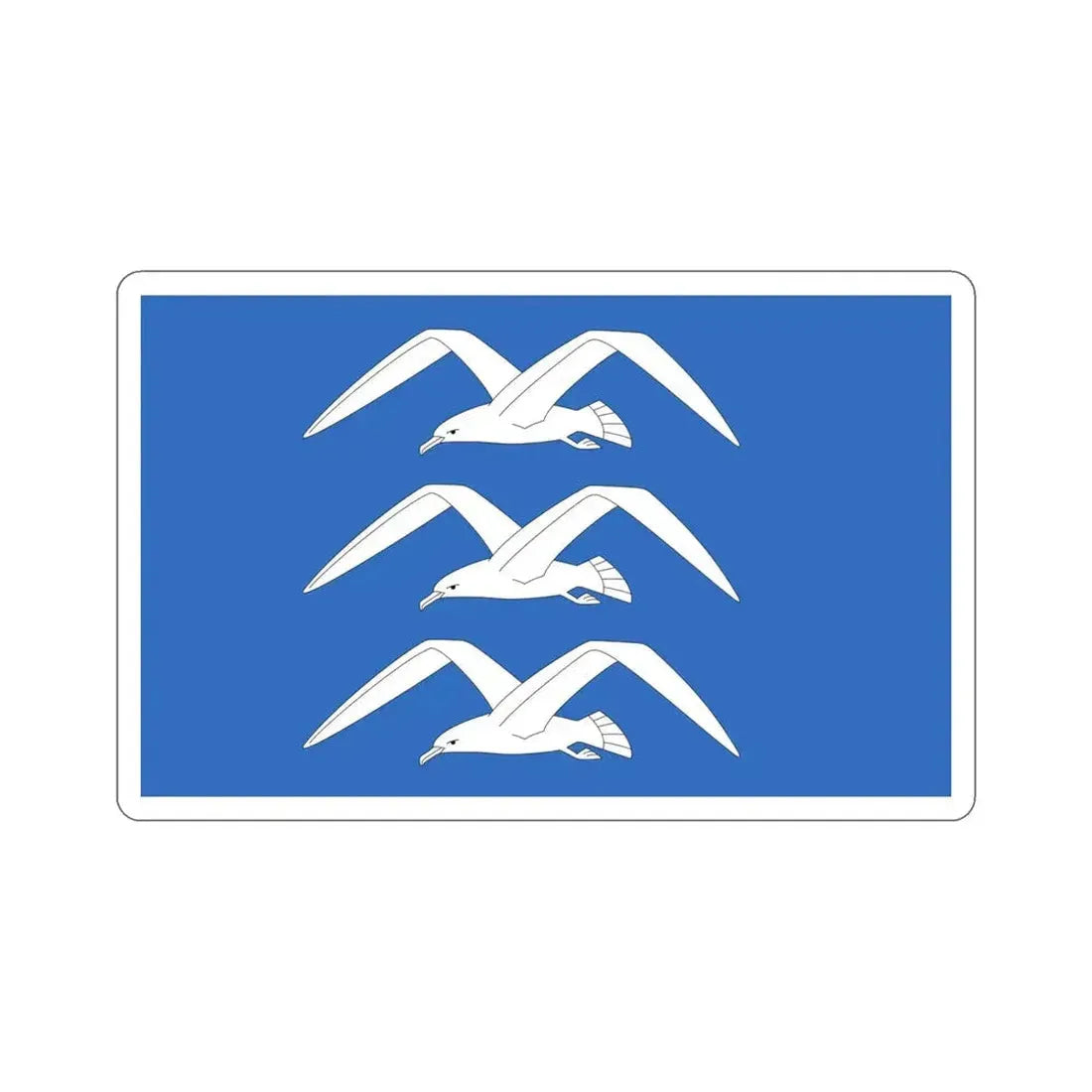 Flag of Haugesund Rogaland Norway STICKER Vinyl Die-Cut Decal - The Sticker Space