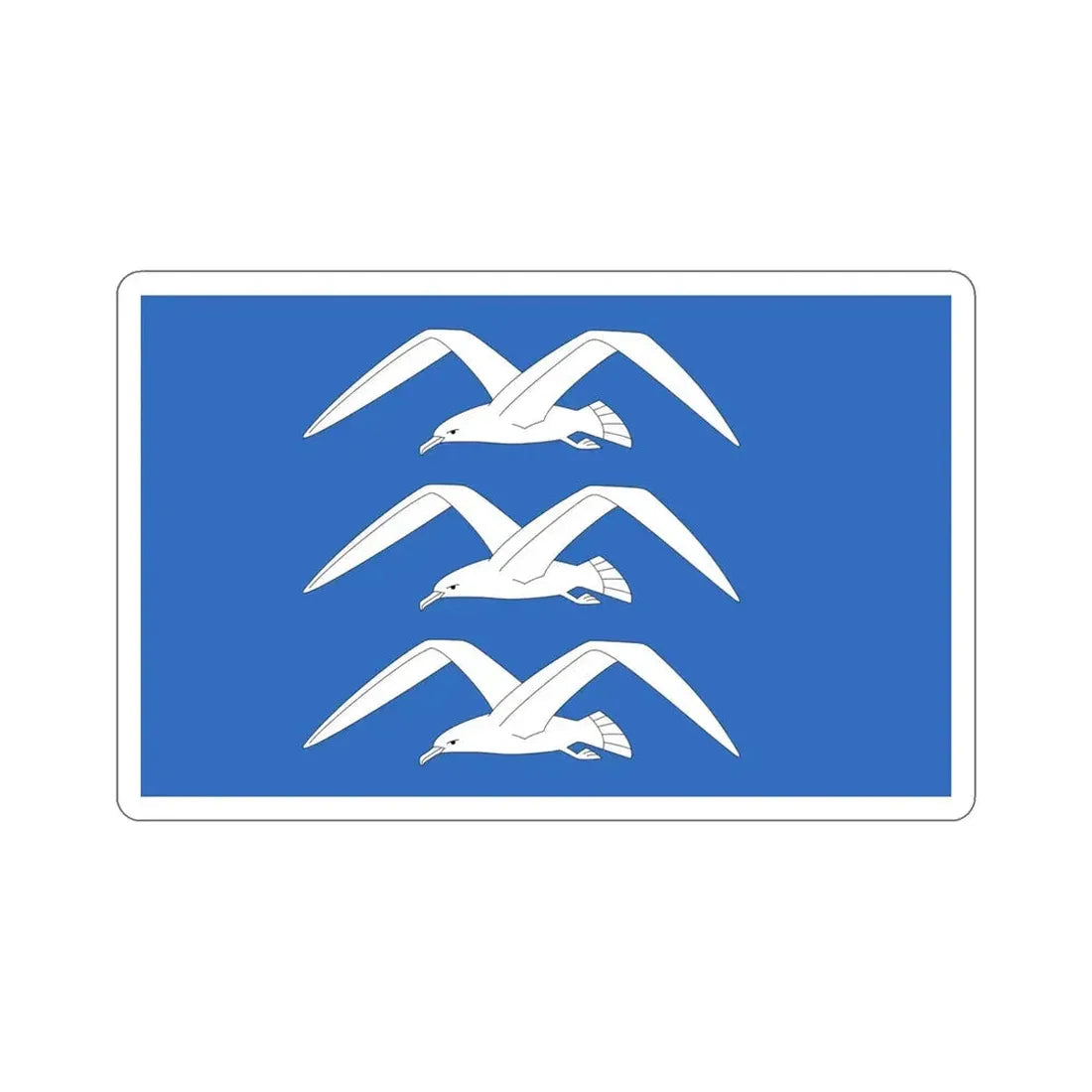 Flag of Haugesund Rogaland Norway STICKER Vinyl Die-Cut Decal - The Sticker Space