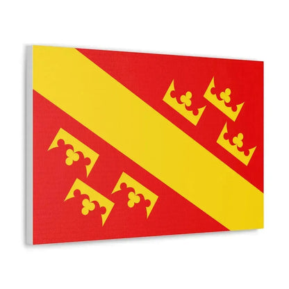 Flag of Haut Rhin France 2 - Canvas Wall Art - The Sticker Space