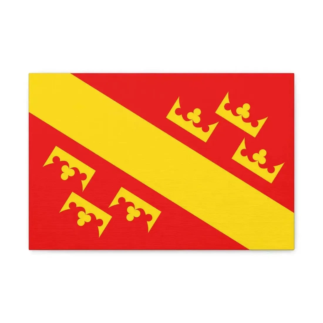 Flag of Haut Rhin France 2 - Canvas Wall Art - The Sticker Space