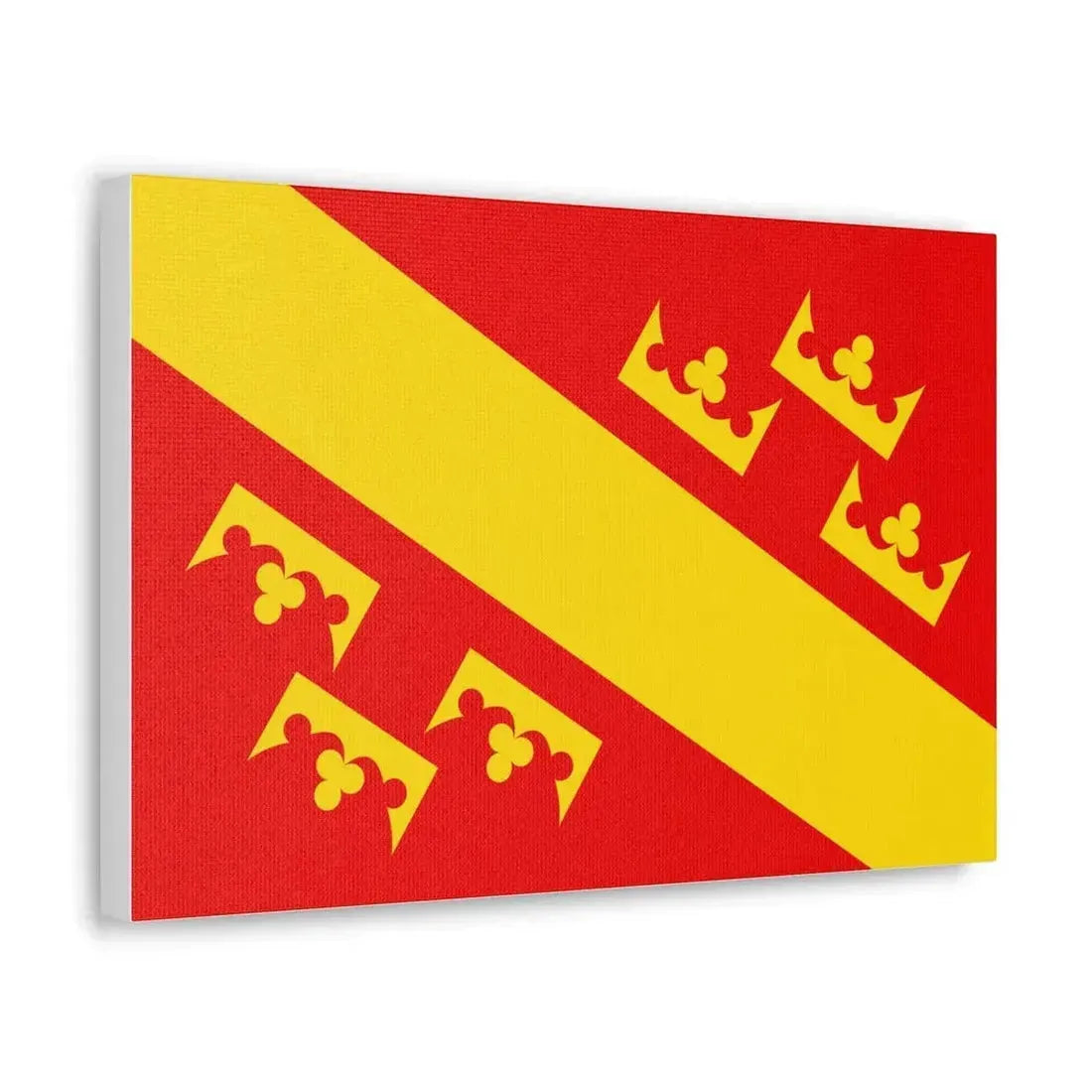 Flag of Haut Rhin France 2 - Canvas Wall Art - The Sticker Space