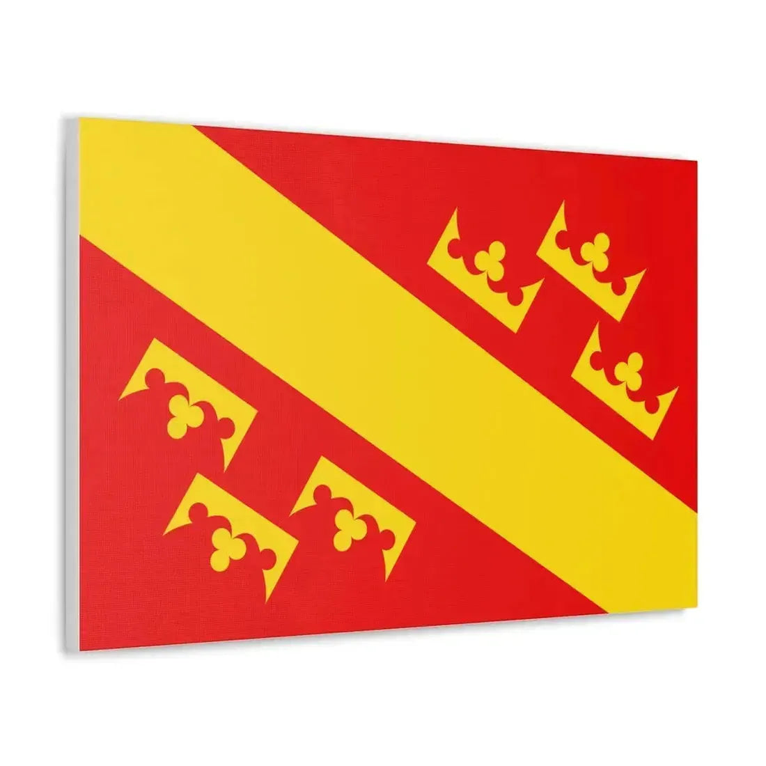Flag of Haut Rhin France 2 - Canvas Wall Art - The Sticker Space