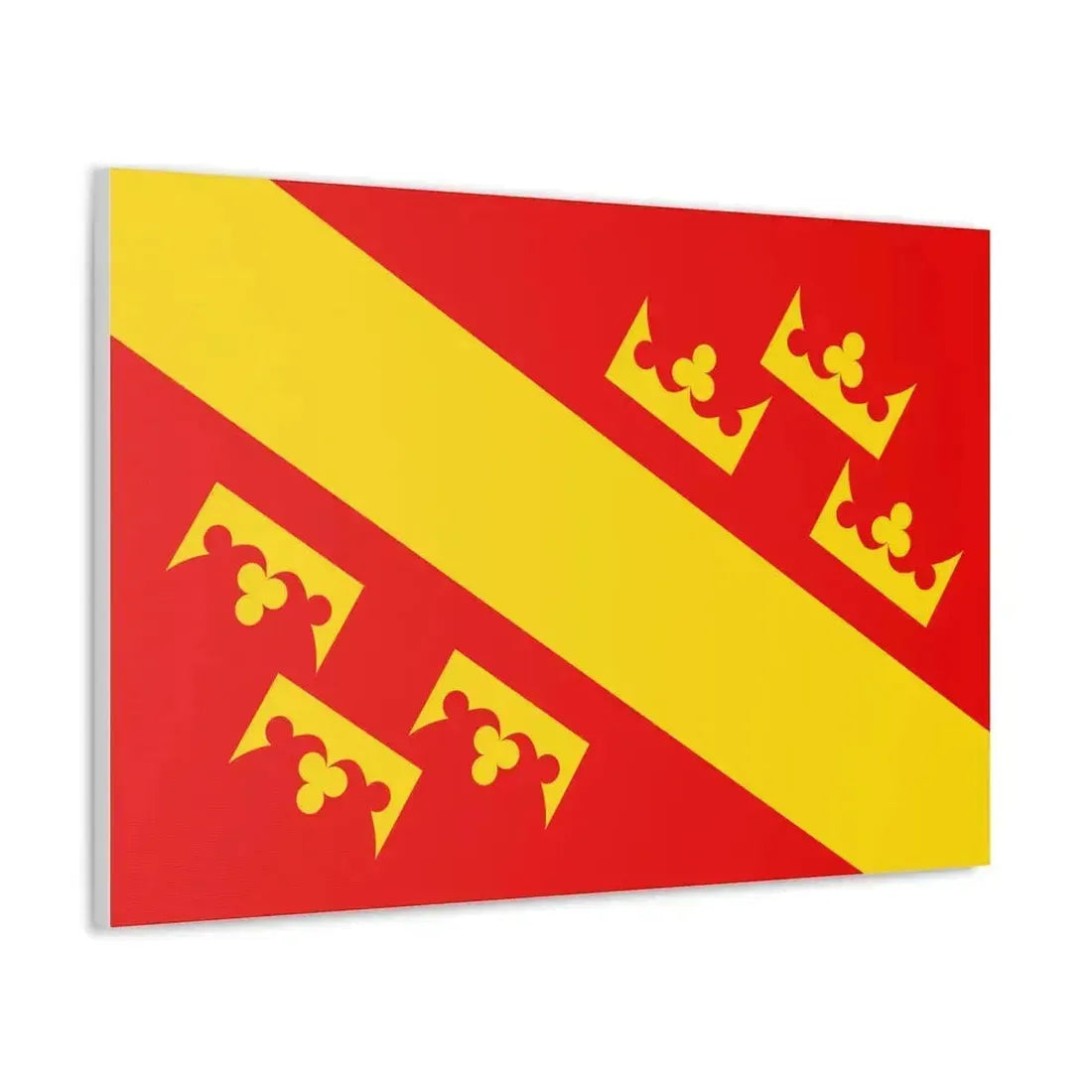 Flag of Haut Rhin France 2 - Canvas Wall Art - The Sticker Space