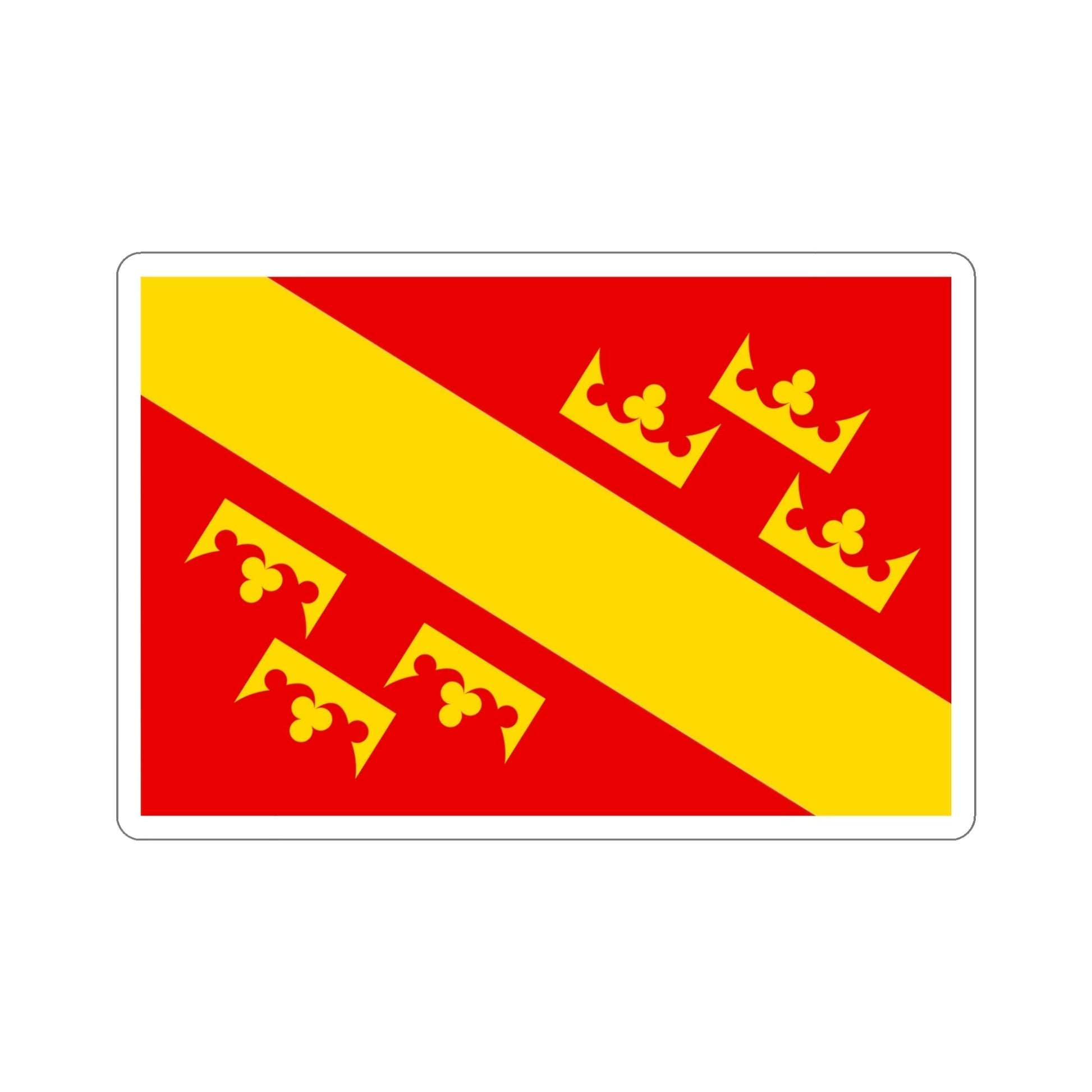 Flag of Haut Rhin France 2 STICKER Vinyl Die-Cut Decal-5 Inch-The Sticker Space