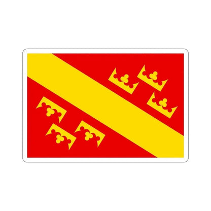Flag of Haut Rhin France 2 STICKER Vinyl Die-Cut Decal 5 Inch - The Sticker Space