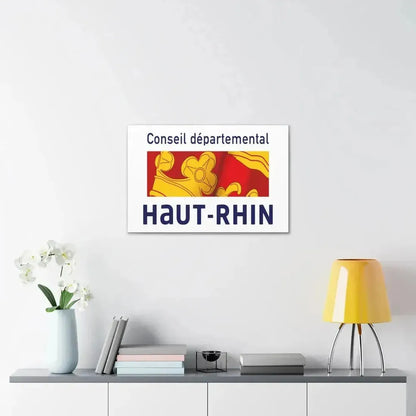 Flag of Haut Rhin France - Canvas Wall Art - The Sticker Space