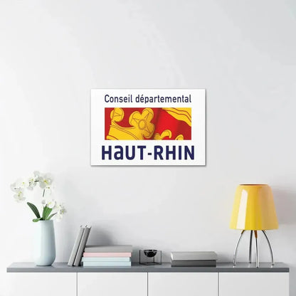 Flag of Haut Rhin France - Canvas Wall Art - The Sticker Space