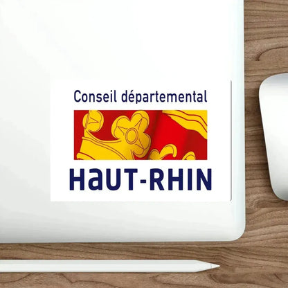 Flag of Haut Rhin France STICKER Vinyl Die-Cut Decal - The Sticker Space