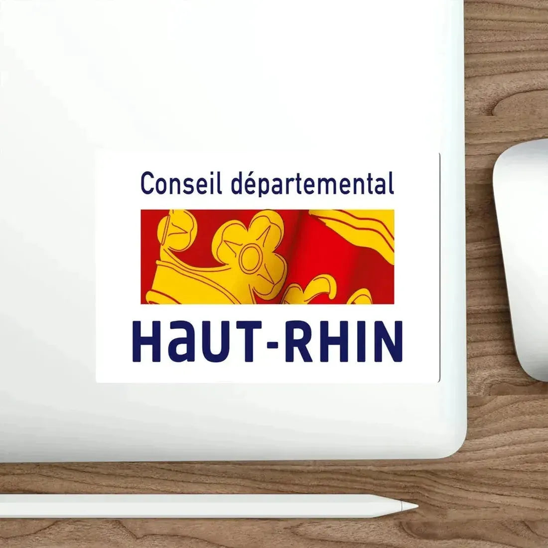 Flag of Haut Rhin France STICKER Vinyl Die-Cut Decal - The Sticker Space