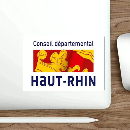 Flag of Haut Rhin France STICKER Vinyl Die-Cut Decal - The Sticker Space