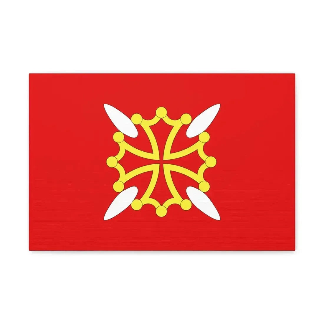 Flag of Haute Garonne France 2 - Canvas Wall Art 18″ x 12″ 1.25" - The Sticker Space