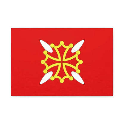 Flag of Haute Garonne France 2 - Canvas Wall Art 18″ x 12″ 1.25" - The Sticker Space