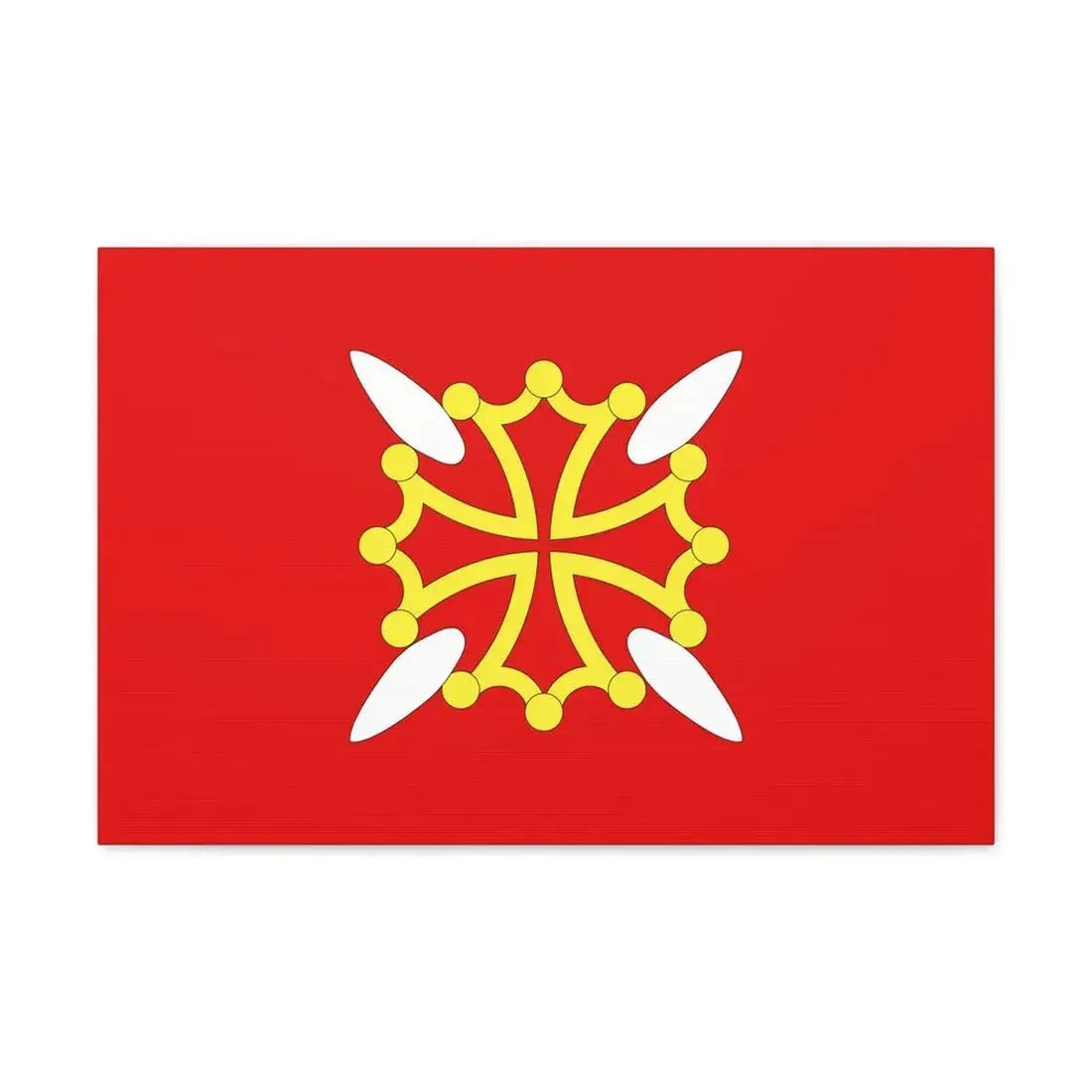 Flag of Haute Garonne France 2 - Canvas Wall Art 24″ x 16″ 1.25" - The Sticker Space