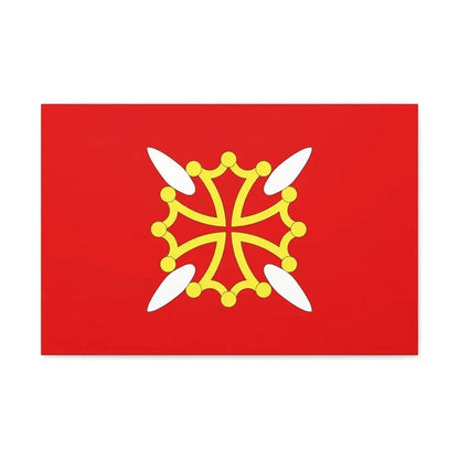 Flag of Haute Garonne France 2 - Canvas Wall Art 24″ x 16″ 1.25" - The Sticker Space