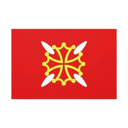 Flag of Haute Garonne France 2 - Canvas Wall Art 30" x 20" 1.25" - The Sticker Space