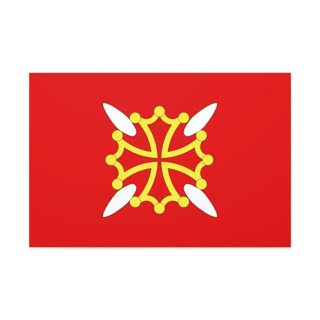 Flag of Haute Garonne France 2 - Canvas Wall Art - The Sticker Space