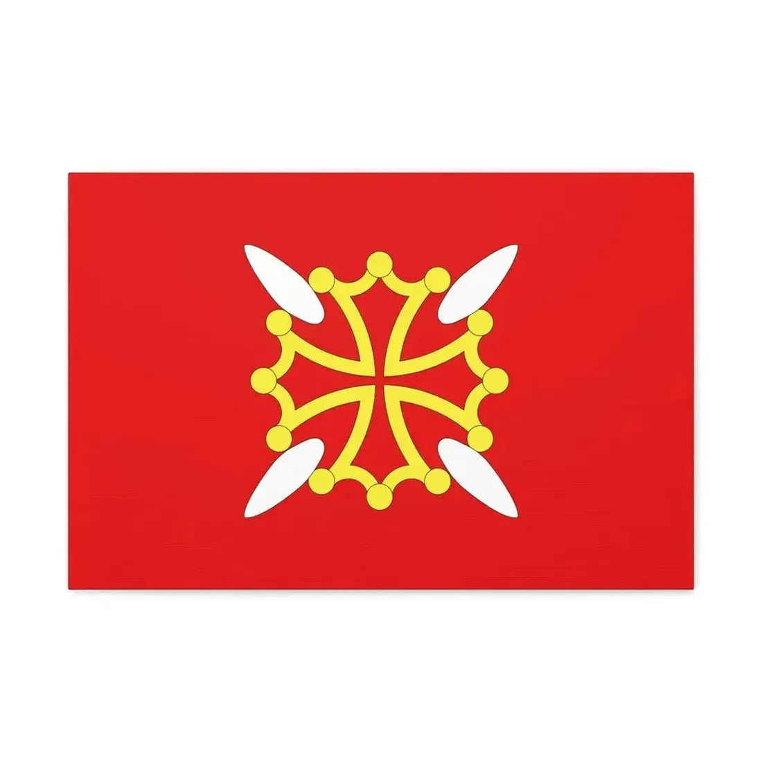 Flag of Haute Garonne France 2 - Canvas Wall Art - The Sticker Space