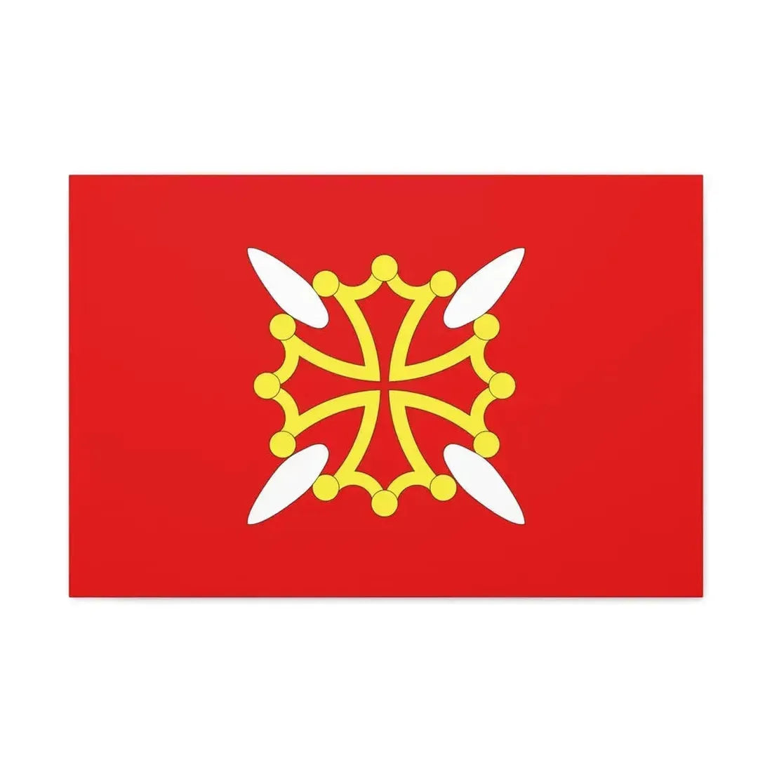 Flag of Haute Garonne France 2 - Canvas Wall Art - The Sticker Space