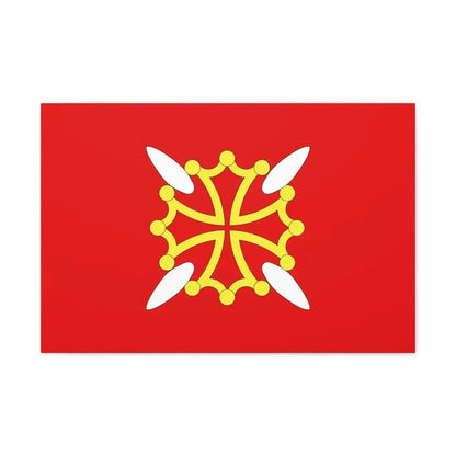 Flag of Haute Garonne France 2 - Canvas Wall Art - The Sticker Space