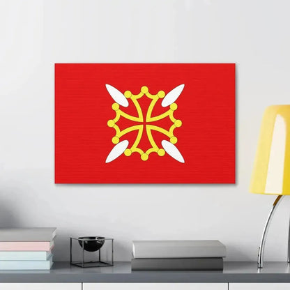 Flag of Haute Garonne France 2 - Canvas Wall Art - The Sticker Space