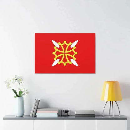 Flag of Haute Garonne France 2 - Canvas Wall Art - The Sticker Space
