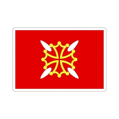 Flag of Haute Garonne France 2 STICKER Vinyl Die-Cut Decal 4 Inch - The Sticker Space