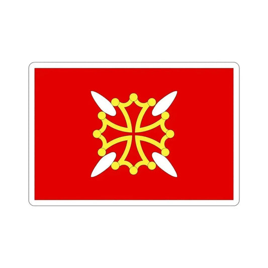 Flag of Haute Garonne France 2 STICKER Vinyl Die-Cut Decal 6 Inch - The Sticker Space