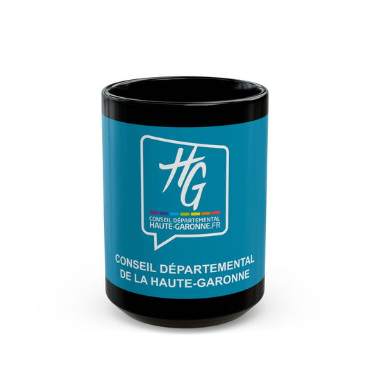 Flag of Haute Garonne France - Black Coffee Mug-15oz-The Sticker Space