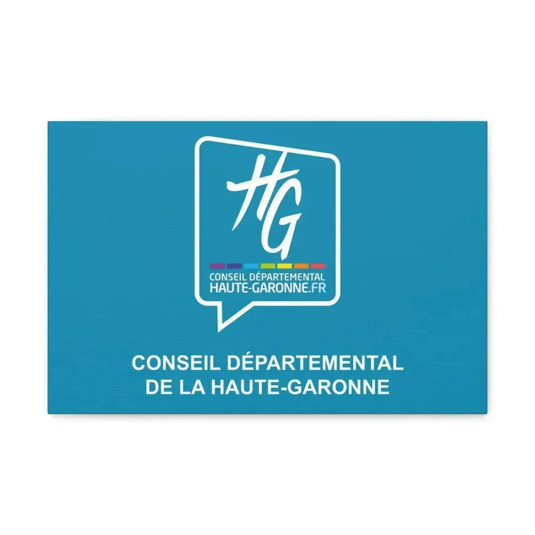 Flag of Haute Garonne France - Canvas Wall Art 18″ x 12″ 1.25" - The Sticker Space