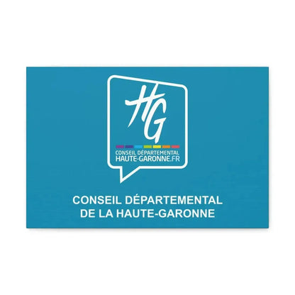 Flag of Haute Garonne France - Canvas Wall Art 18″ x 12″ 1.25" - The Sticker Space