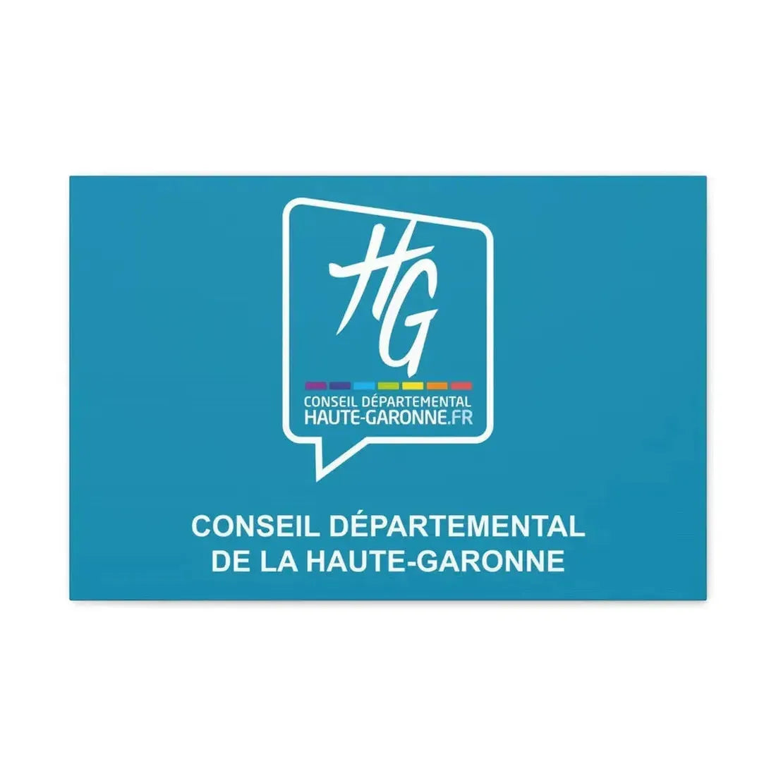 Flag of Haute Garonne France - Canvas Wall Art 24″ x 16″ 1.25" - The Sticker Space