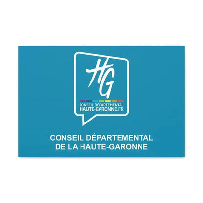 Flag of Haute Garonne France - Canvas Wall Art 24″ x 16″ 1.25" - The Sticker Space
