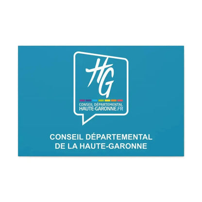 Flag of Haute Garonne France - Canvas Wall Art 30" x 20" 1.25" - The Sticker Space