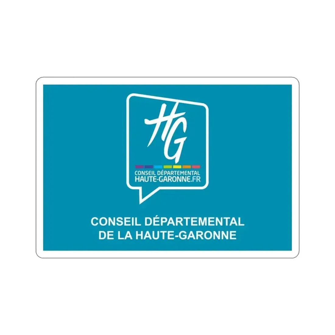 Flag of Haute Garonne France STICKER Vinyl Die-Cut Decal 3 Inch - The Sticker Space