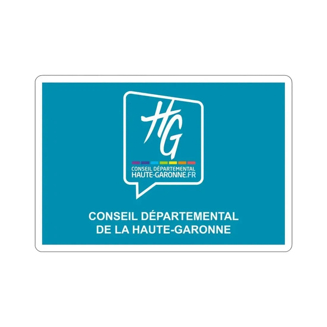 Flag of Haute Garonne France STICKER Vinyl Die-Cut Decal 4 Inch - The Sticker Space