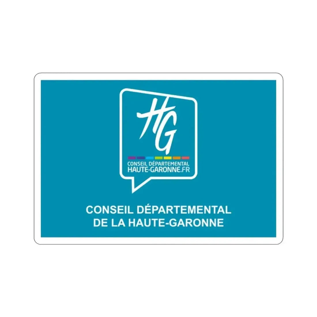 Flag of Haute Garonne France STICKER Vinyl Die-Cut Decal - The Sticker Space