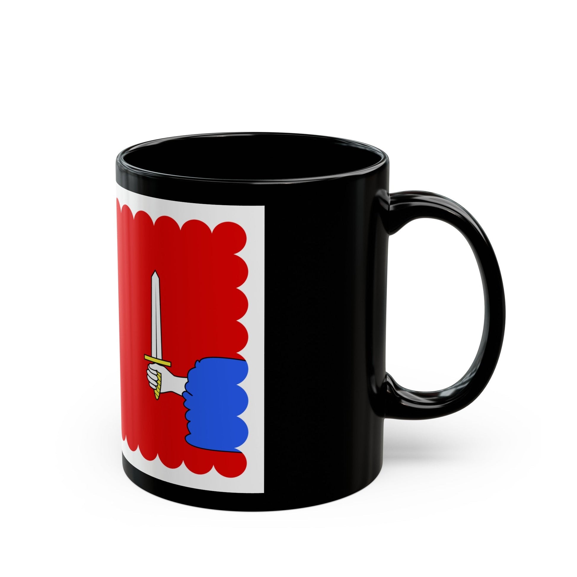 Flag of Haute Loire France - Black Coffee Mug-The Sticker Space