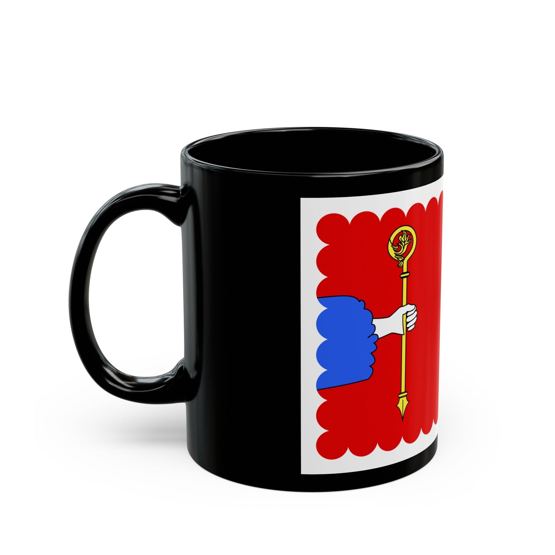 Flag of Haute Loire France - Black Coffee Mug-The Sticker Space